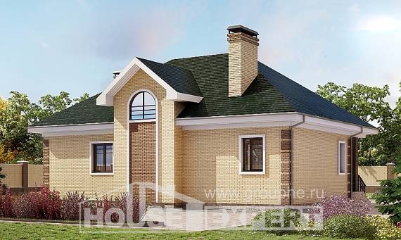 150-013-Л Проект двухэтажного дома с мансардой, уютный загородный дом из кирпича Урюпинск, House Expert