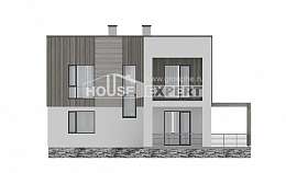 150-017-П Проект двухэтажного дома, экономичный загородный дом из газобетона Калач-на-Дону, House Expert