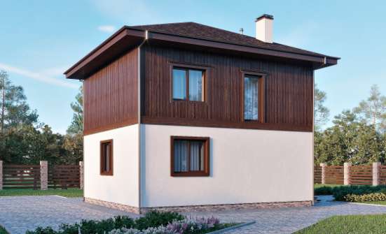 100-006-Л Проект двухэтажного дома, уютный домик из поризованных блоков Урюпинск | Проекты домов от House Expert