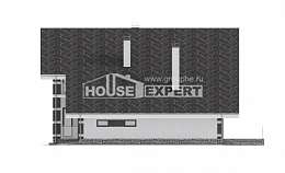 190-008-П Проект двухэтажного дома с мансардой и гаражом, уютный коттедж из твинблока Волжский, House Expert